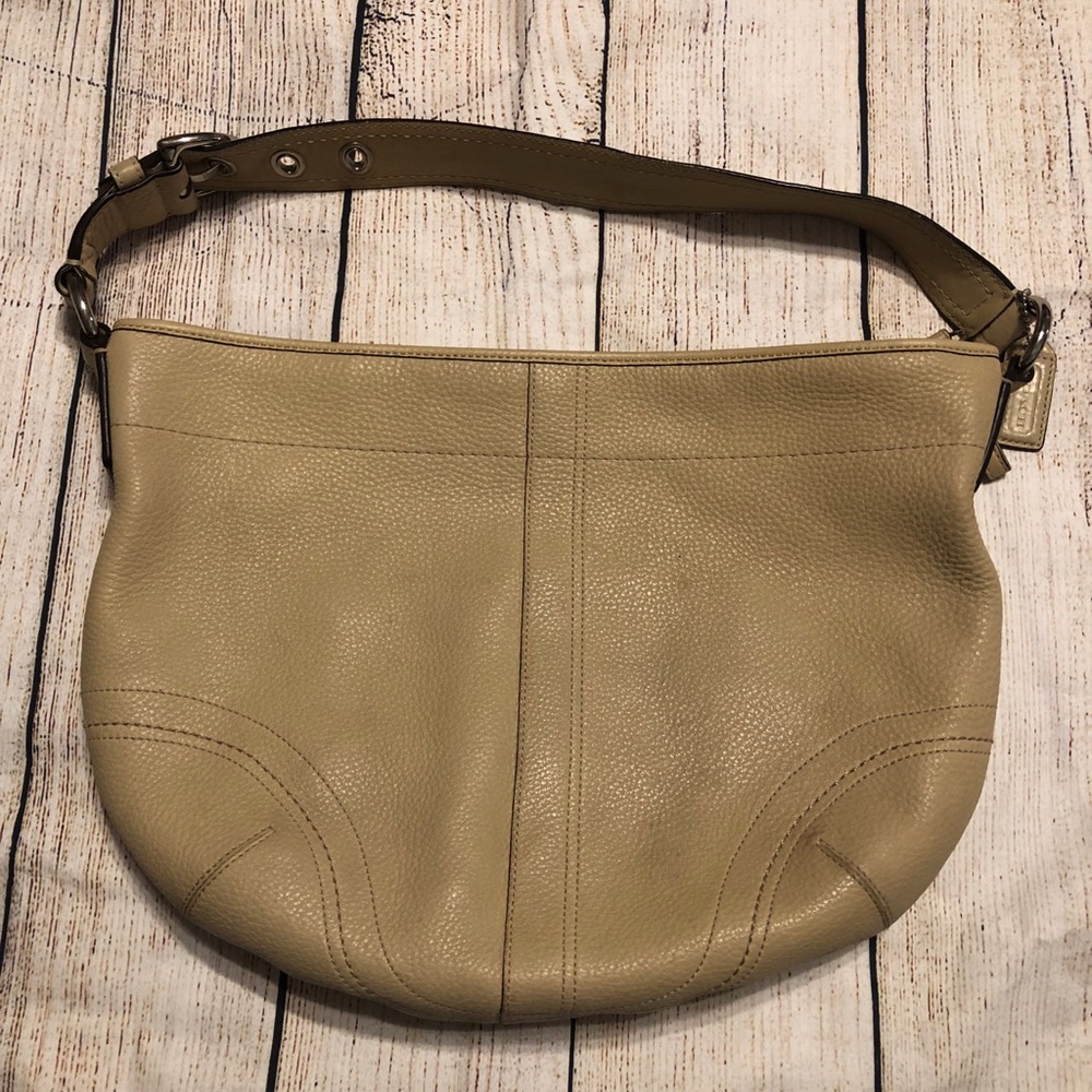 Camel colored Coach bag